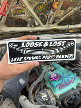 Load image into Gallery viewer, BIG Leaf springs party harder sticker