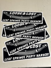 Load image into Gallery viewer, BIG Leaf springs party harder sticker