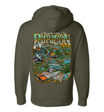 Load image into Gallery viewer, PRE-ORDER!!! Rubicon map hoodie - Flat fender GREEN