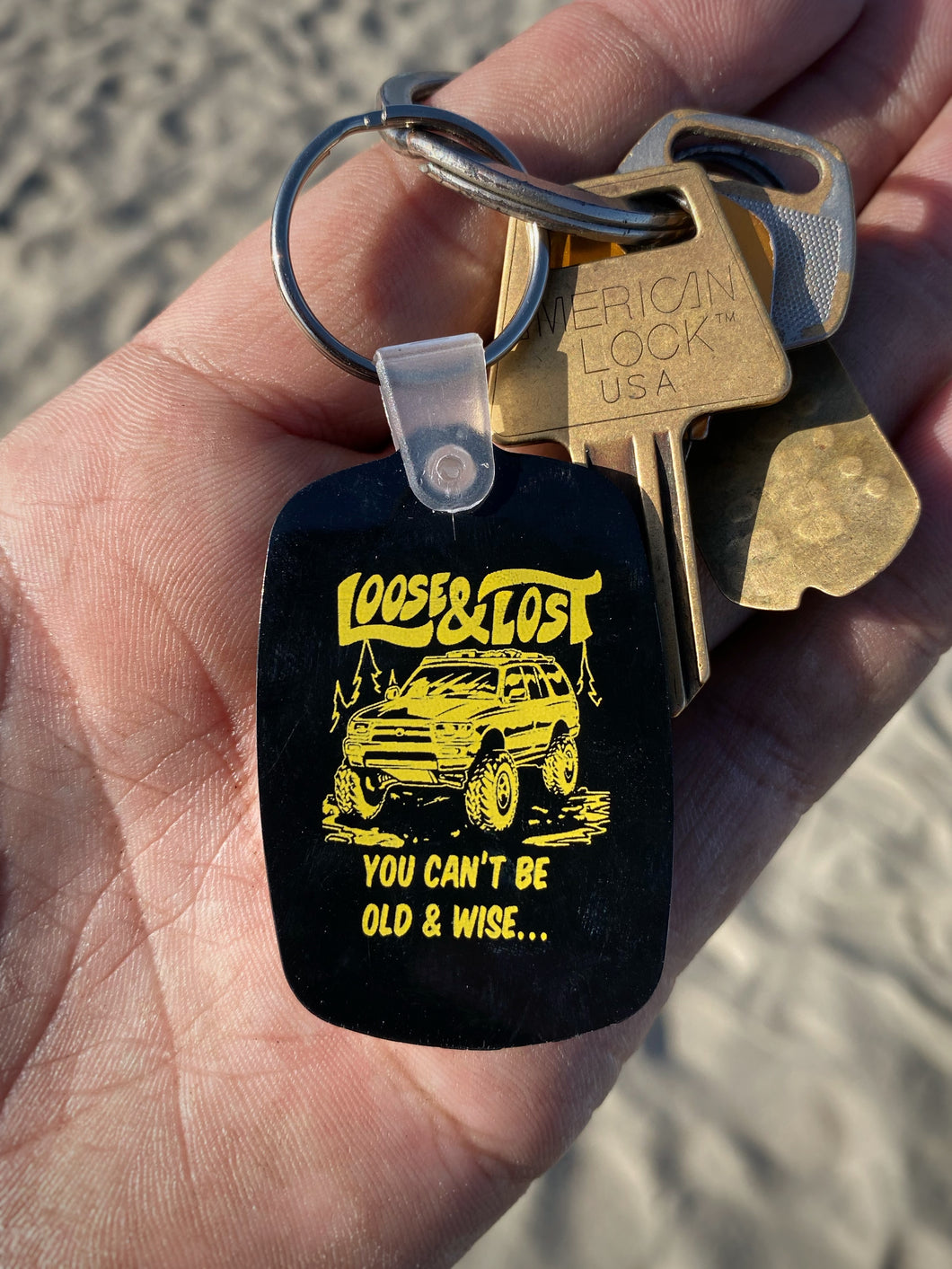 Young and dumb keychain