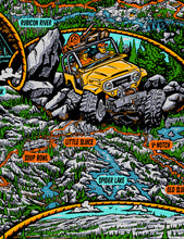 Load image into Gallery viewer, PRE-ORDER!!! Rubicon map shirt - Flat fender GREEN
