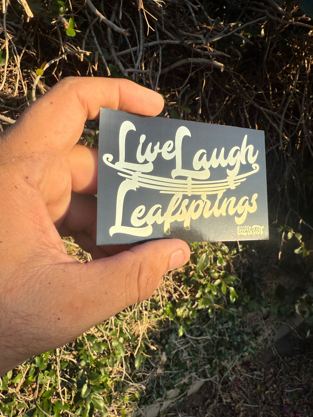 Live Laugh Leafsprings sticker