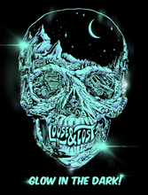 Load image into Gallery viewer, PRE-ORDER!!! Glow skull hoodie - Night CAMO
