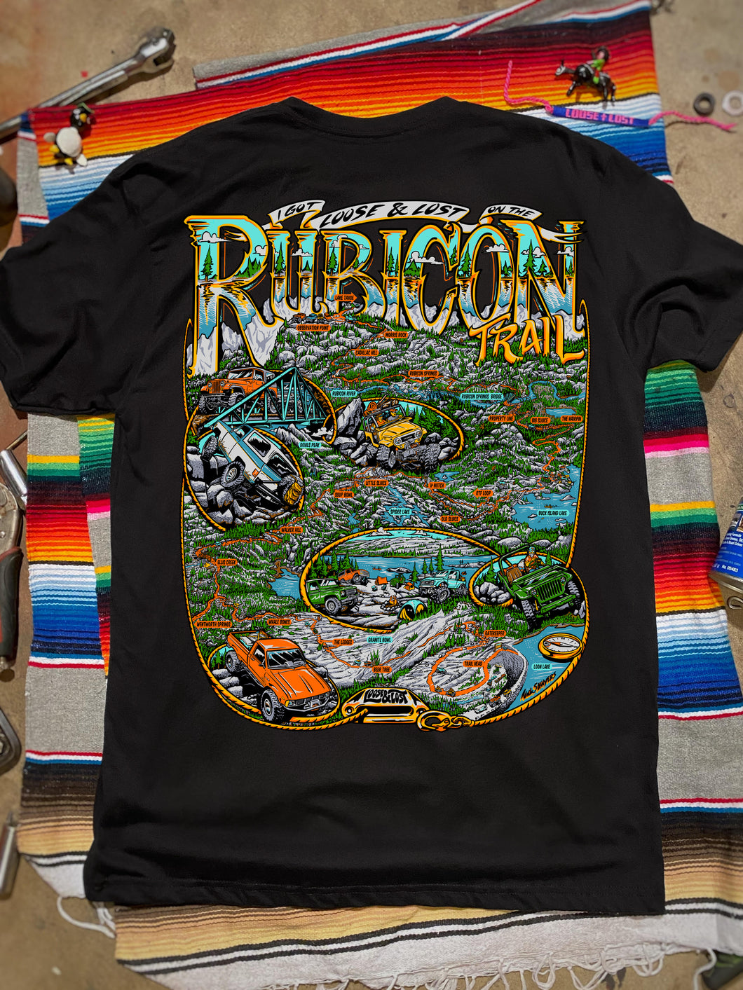 PRE-ORDER!!! Rubicon map shirt - Black