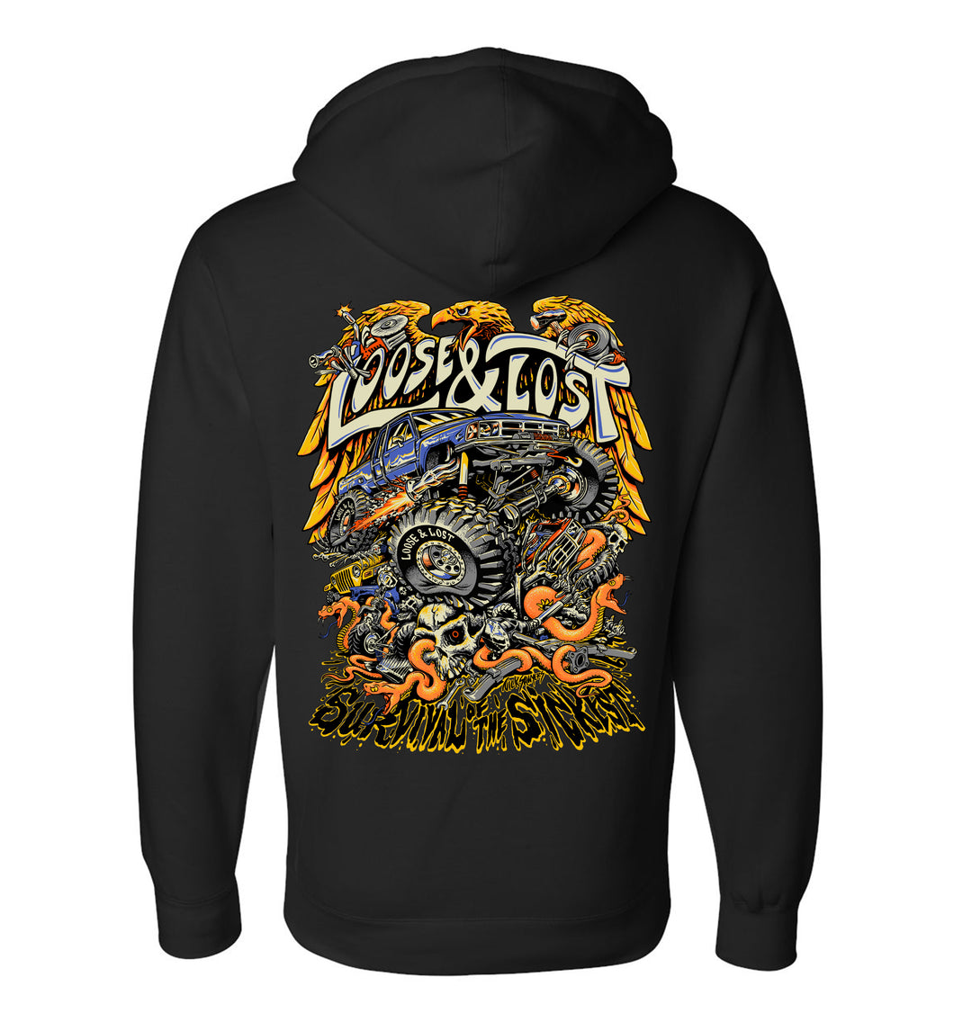PRE-ORDER!!! Survival of the sickest hoodie - Black