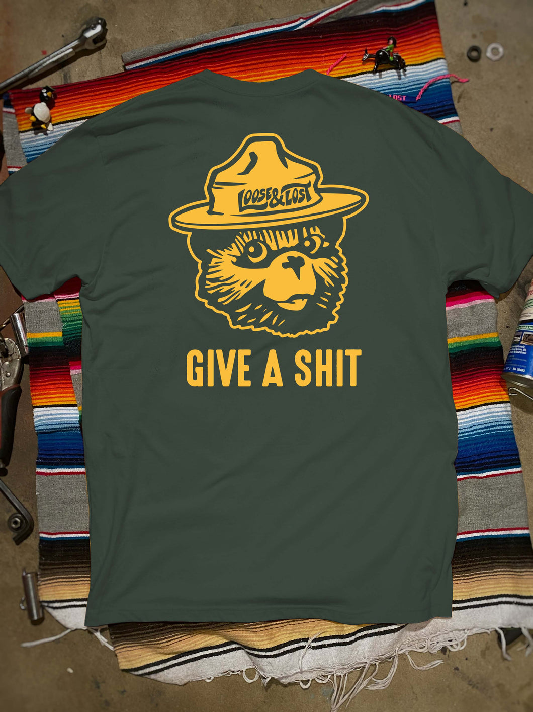 PRE-ORDER!!! Give a shit - Forest Green