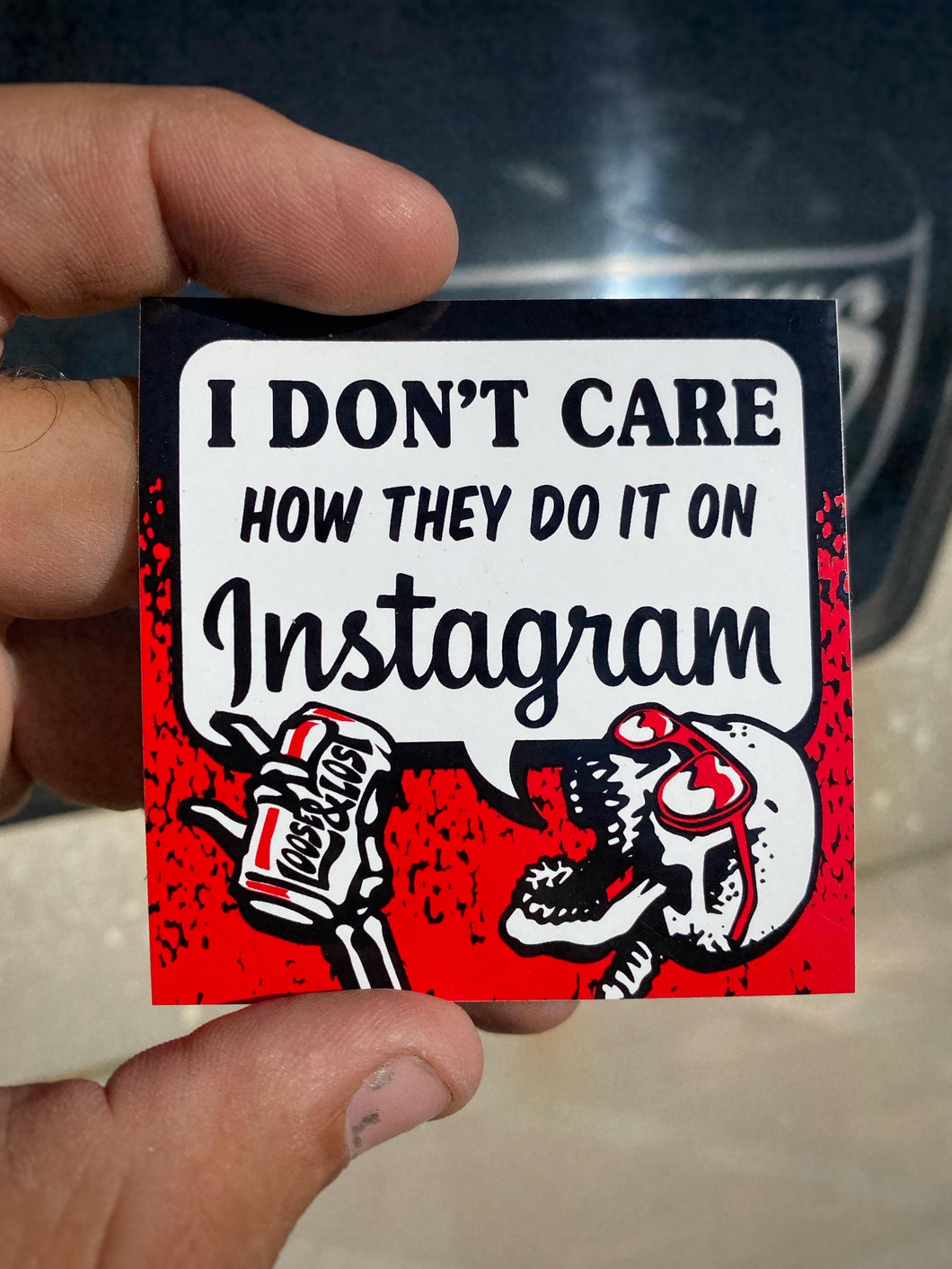 I don't care - Sticker