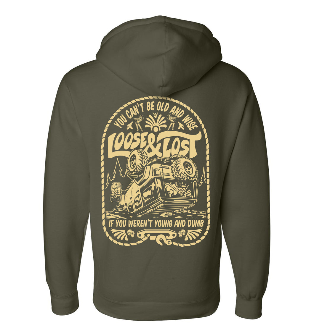 PRE-ORDER!!! Young & Dumb Jeep hoodie - Green