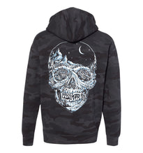 Load image into Gallery viewer, PRE-ORDER!!! Glow skull hoodie - Night CAMO
