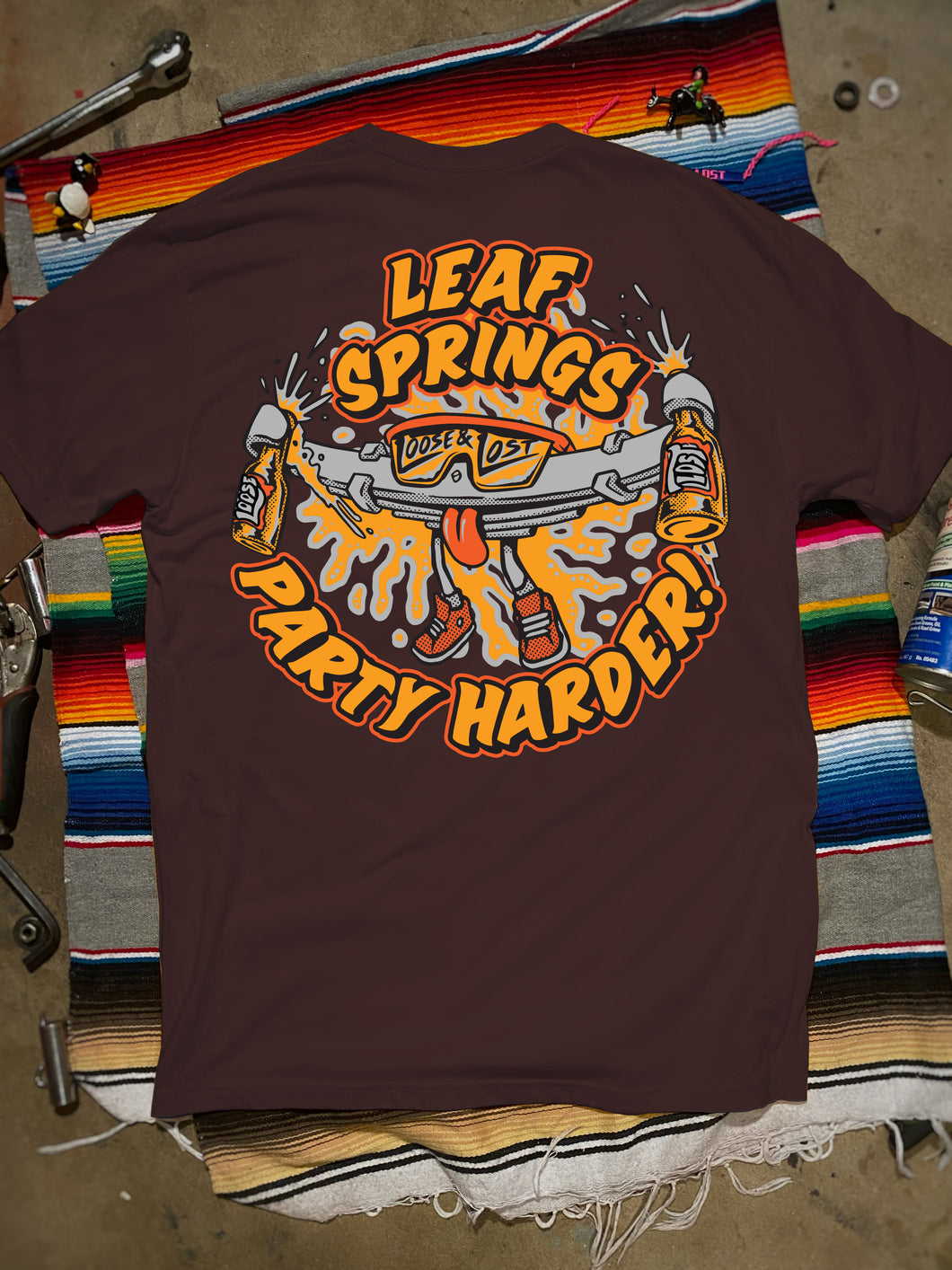 PRE-ORDER!!! Leaf springs shirt - BLOOD RED