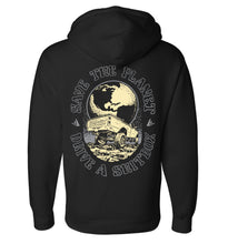 Load image into Gallery viewer, Save the planet hoodie black
