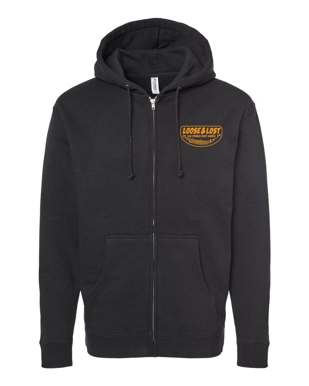 PRE-ORDER!!! Leaf springs ZIPPER hoodie - Black