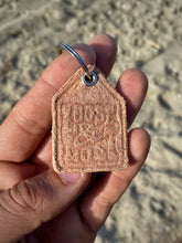 Load image into Gallery viewer, Give A Sh*t handmade leather keychain
