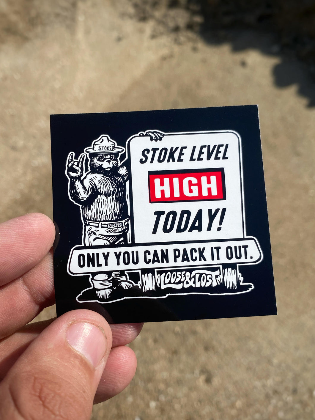 Stoke level HIGH today! Sticker
